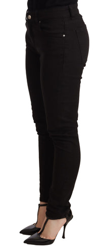 Thumbnail for Black Slim Fit Cotton Stretch Denim Jeans