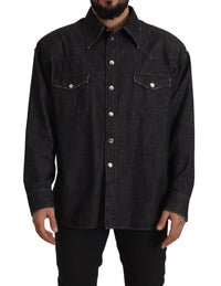 Thumbnail for Elegant Grey Cotton Blend Casual Shirt