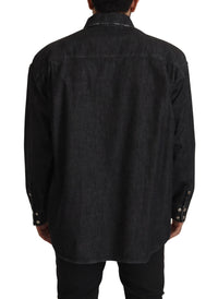 Thumbnail for Elegant Grey Cotton Blend Casual Shirt