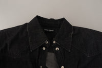 Thumbnail for Elegant Grey Cotton Blend Casual Shirt