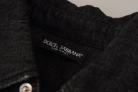 Thumbnail for Elegant Grey Cotton Blend Casual Shirt