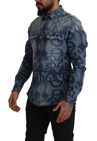 Thumbnail for Elegant Slim Fit Casual Blue Men's Shirt