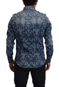 Thumbnail for Elegant Slim Fit Casual Blue Men's Shirt