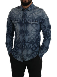 Thumbnail for Elegant Slim Fit Casual Blue Men's Shirt