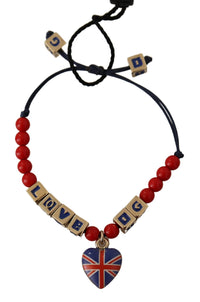 Thumbnail for Elegant Blue, Red Glass & Zama Bracelet