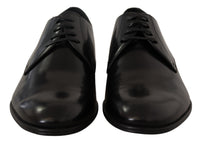 Thumbnail for Elegant Black Leather Derby Shoes