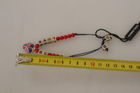 Thumbnail for Elegant Blue, Red Glass & Zama Bracelet