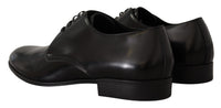 Thumbnail for Elegant Black Leather Derby Shoes