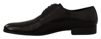 Thumbnail for Elegant Black Leather Derby Shoes