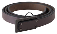 Thumbnail for Elegant Dark Brown Leather Belt