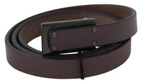 Thumbnail for Elegant Dark Brown Leather Belt