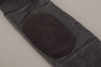 Thumbnail for Sleek Gray Cotton Casual Button Front Shirt