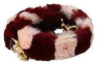 Thumbnail for Pink Red Lapin Fur Accessory Shoulder Strap