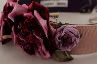 Thumbnail for Beige Floral Leather Shoulder Strap Accessory