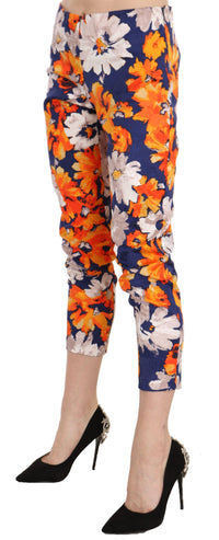 Thumbnail for Floral Print Skinny Mid-Waist Pants