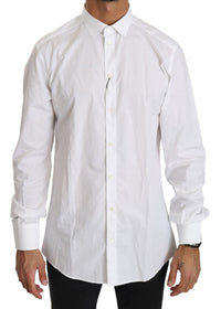 Thumbnail for Elegant White Cotton Gold Fit Shirt