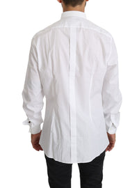 Thumbnail for Elegant White Cotton Gold Fit Shirt
