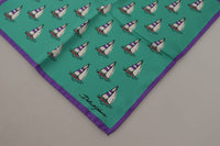 Thumbnail for Multicolor Printed DG Logo Square Handkerchief Scarf