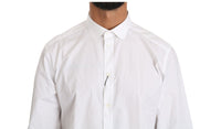 Thumbnail for Elegant White Cotton Gold Fit Shirt