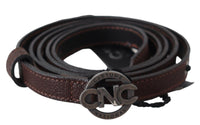 Thumbnail for Elegant Brown Leather Belt with Rustic Hardware