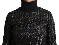 Thumbnail for Elegant Sequined Turtleneck Sweater