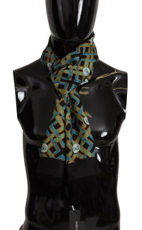 Thumbnail for Multicolor DG Logo Shawl Warm Neck Wrap Fringe Scarf