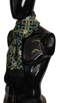 Thumbnail for Multicolor DG Logo Shawl Warm Neck Wrap Fringe Scarf