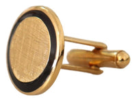 Thumbnail for Elegant Gold-Plated Round Cufflinks