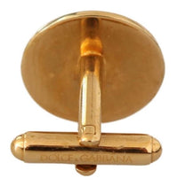 Thumbnail for Elegant Gold-Plated Round Cufflinks