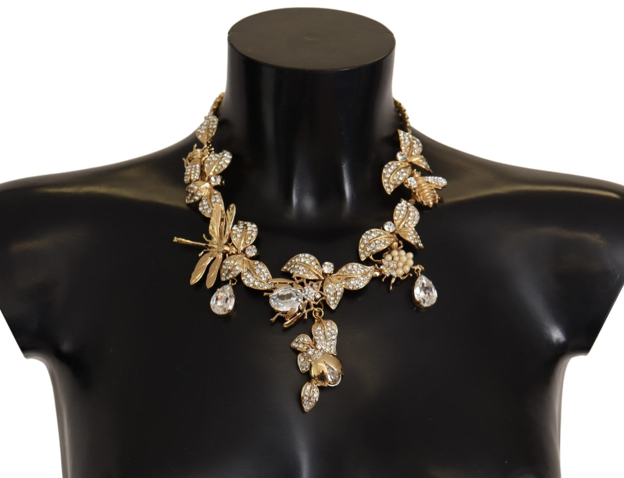 Elegant Sicily Floral Bug Statement Necklace