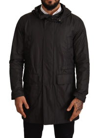 Thumbnail for Chic Hooded Blouson Coat in Timeless Black