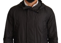 Thumbnail for Chic Hooded Blouson Coat in Timeless Black