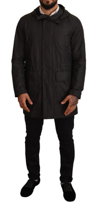 Thumbnail for Chic Hooded Blouson Coat in Timeless Black