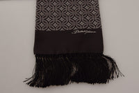 Thumbnail for Brown Geometric Patterned Shawl Wrap Fringe Scarf