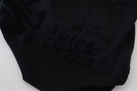 Thumbnail for Elegant Black Logo Wool Sweater