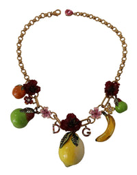 Thumbnail for Chic Gold Statement Sicily Fruit Necklace