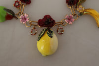 Thumbnail for Chic Gold Statement Sicily Fruit Necklace