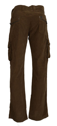 Thumbnail for Chic Brown Corduroy Cargo Pants
