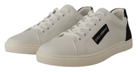 Thumbnail for Elegant White Leather Low Top Sneakers