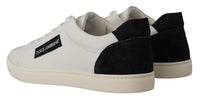 Thumbnail for Elegant White Leather Low Top Sneakers