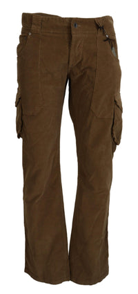 Thumbnail for Chic Brown Corduroy Cargo Pants