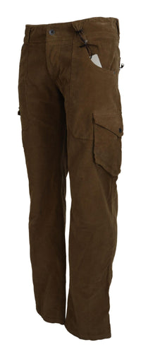 Thumbnail for Chic Brown Corduroy Cargo Pants