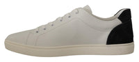 Thumbnail for Elegant White Leather Low Top Sneakers