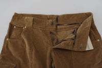 Thumbnail for Chic Brown Corduroy Cargo Pants