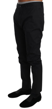 Thumbnail for Elegant Black Formal Wool-Blend Trousers