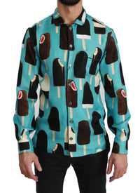 Thumbnail for Exclusive Silk Blend Ice-Cream Print Shirt