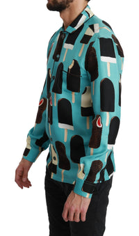 Thumbnail for Exclusive Silk Blend Ice-Cream Print Shirt