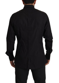 Thumbnail for Black GOLD Slim Fit Tuxedo Dress Shirt
