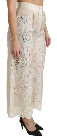 Thumbnail for Elegant High Waist Palazzo Cropped Pants