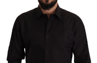 Thumbnail for Black GOLD Slim Fit Tuxedo Dress Shirt